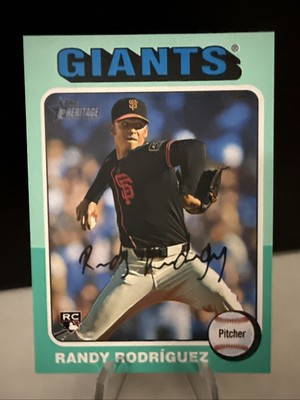 Randy Rookie Randy Rodriguez ROOKIE 2024 Topps Heritage High Number - Aqua Border ...