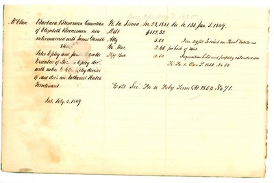 1851-1853 Pennsylvania Court Ledger: Breneman, Gamble, Griggs, and Allen Cases