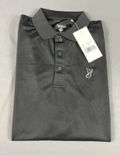 Cutter & Buck Golf Shirt Polo Clique Chest Logo LS Medium Black NWT MSRP $70