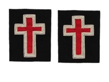 Masonic Freemason Knights Templar Sir Knight Sleeve Cross Mylar 2"