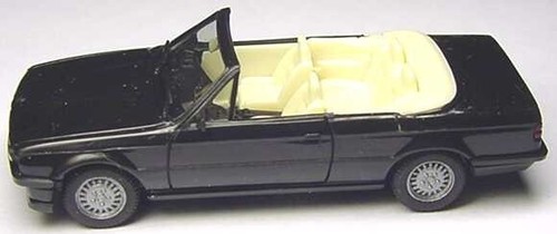 BMW325i Cabriolet Black 46mm plastic HO 1/87 scale model NOS by HERPA 021388 | Zustand: New