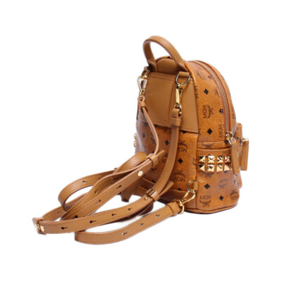 MCM backpack studs women's 33b7d4ad0fc4d07be3336c0569ff9731