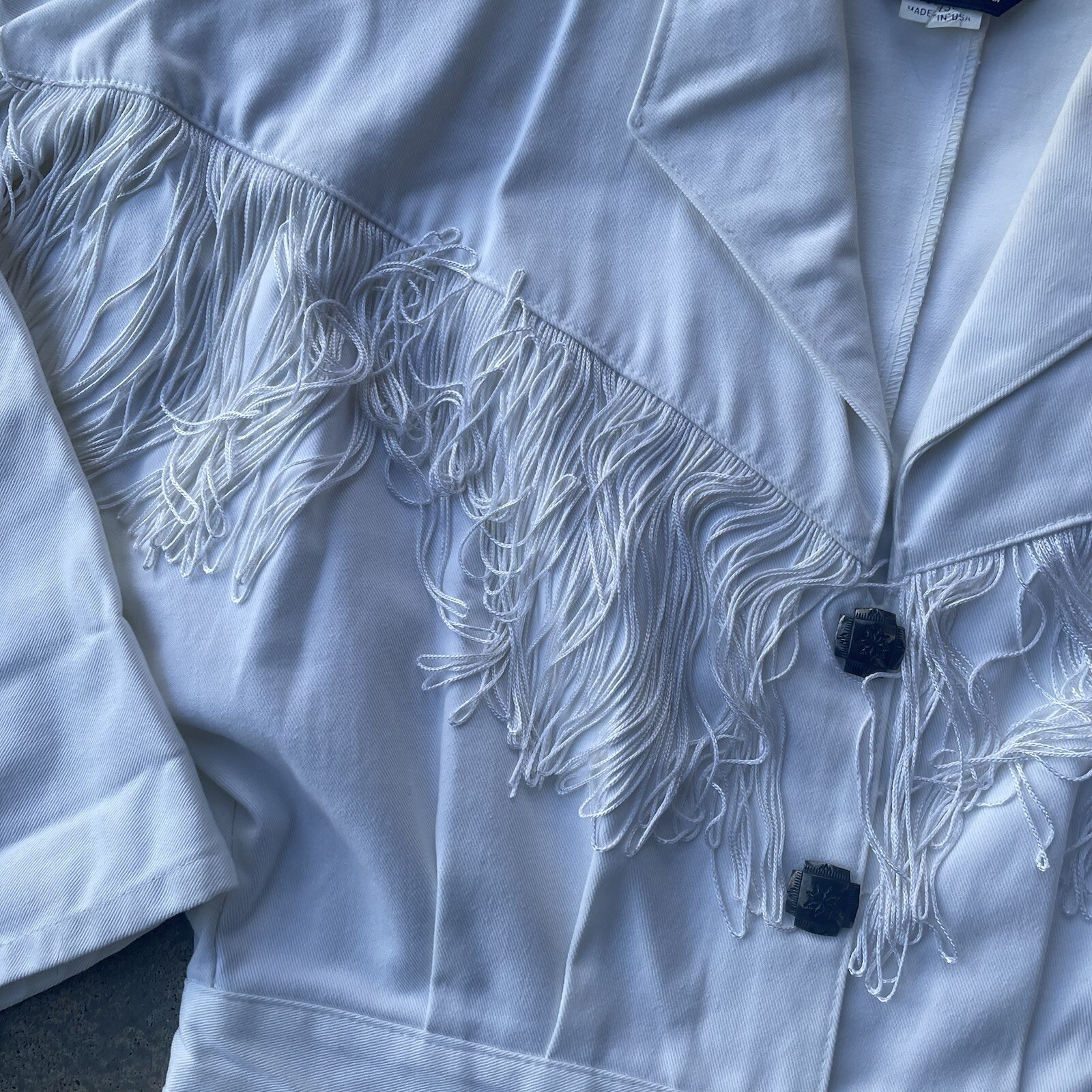 Vtg Panhandle Slim Women’s Fringe Button Up Duster Dress Western USA Made 12 image 6
