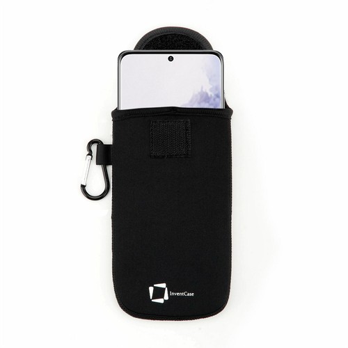 GENUINE INVENTCASE BLACK NEOPRENE POUCH CASE BAG FOR SAMSUNG GALAXY S20/S20+ 5G - Picture 10 of 10