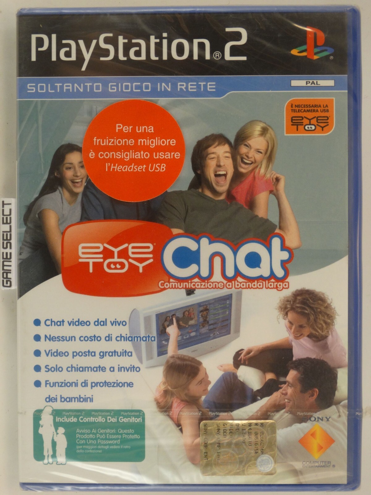 Eyetoy Chat Eye Toy sony ps2 playstation 2 pal Eur - - Neuf Scelle