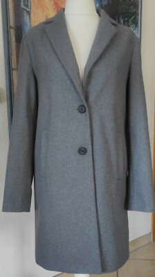 Samsa Collection Wollmantel Mantel Gr 38 grey melange neuwertig!!!