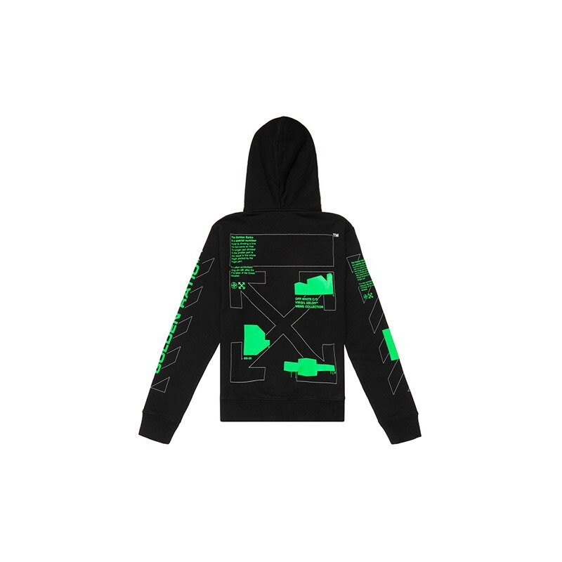 Off White Hoodie Arch Shapes Incompiuto Hoodie Size Large BNWT