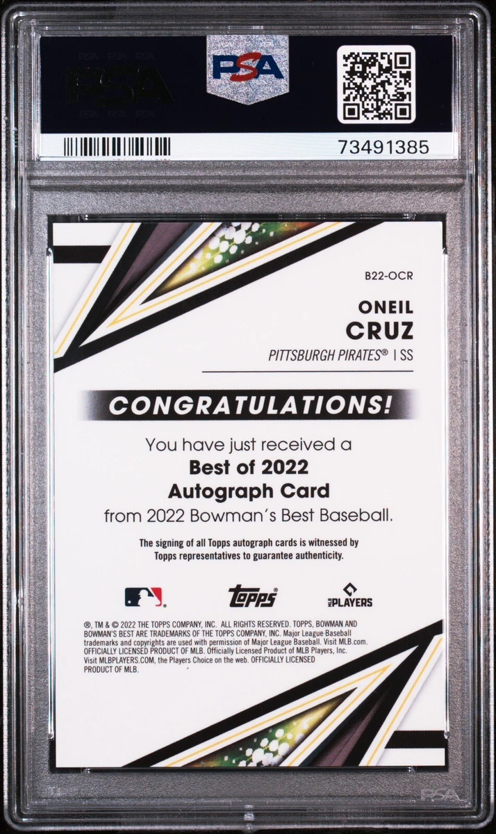 ONEIL CRUZ 2022 BOWMAN