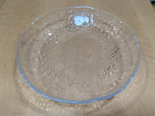 Kosta Boda Vintage Clear Glass Tropical Fruit Bowl 29cm - Picture 2 of 5