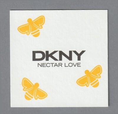 Werbekarte - Advertising Card - Nectar Love von Donna Karan beidseitig