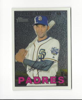 2016 Topps Heritage Chrome #THC606 Alexei Ramirez Padres /999 