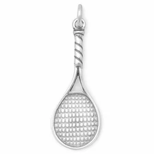 Sterling Silver Tennis Racket Charm