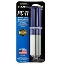PC-11 1oz Marine Epoxy Syringe  Underwater, Metal