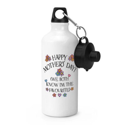 Happy Mother's Tag Wir Beide Know I'M The Favorit SPORTS Getränkeflasche - Funny