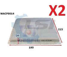 2x Wesfil Cabin Air Pollen Filters WACF0014