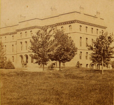 New York Stereoview University of Rochester NY Anderson Hall Building 1880s