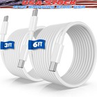 USB-C to USB C Type-C Super Fast Charging Data SYNC Charger Cable Cord 3/6FT Lot