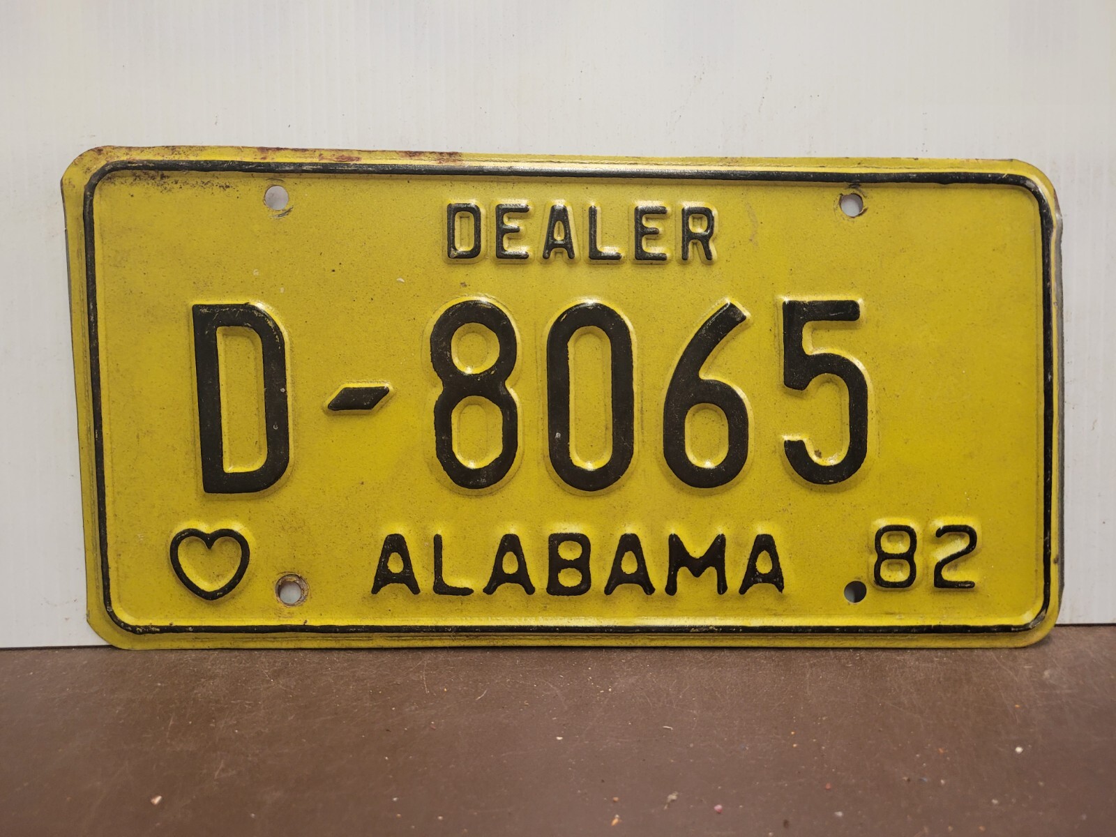 1982 ALABAMA DEALER License Plate Tag Original. eBay