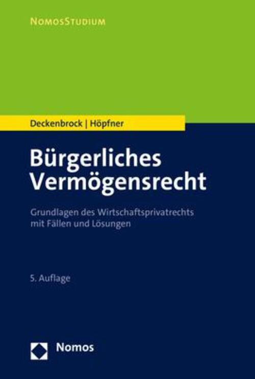 Thumbnail - Bürgerliches Vermögensrecht | Christian Deckenbrock (u. A.) |