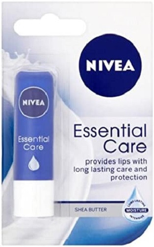 Nivea Essential Care Lip Balm Jojoba Oil & Shea Butter 4.8g long lasting Moistur
