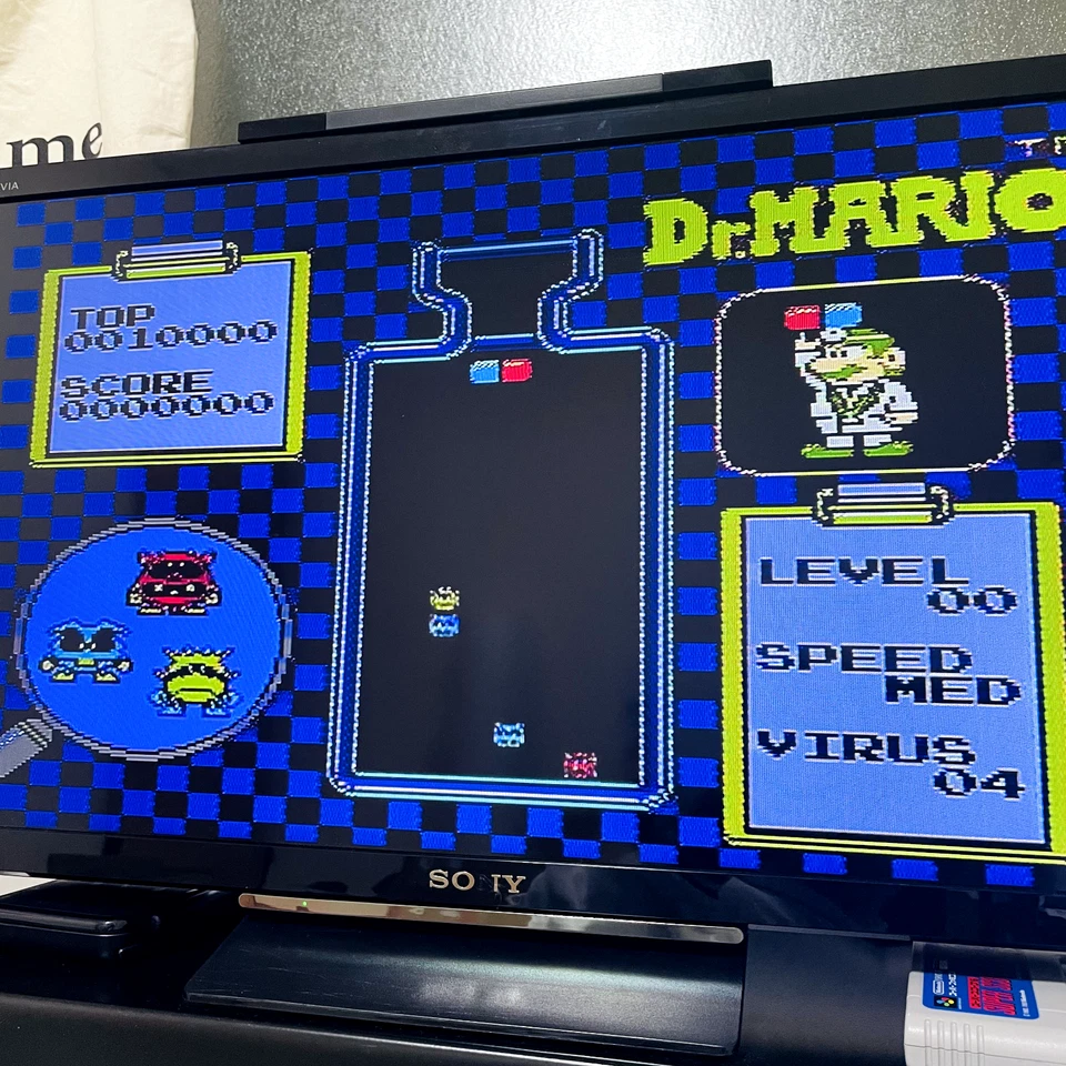 Dr. Mario Nintendo Famicom 1990 Japanese Version HVC-VU Puzzle Retro Games - Image 4 of 4