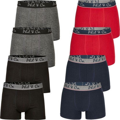 8er Pack Phil & Co Berlin Jersey Boxershorts Trunk Short Pant FARBWAHL - Picture 15 of 15