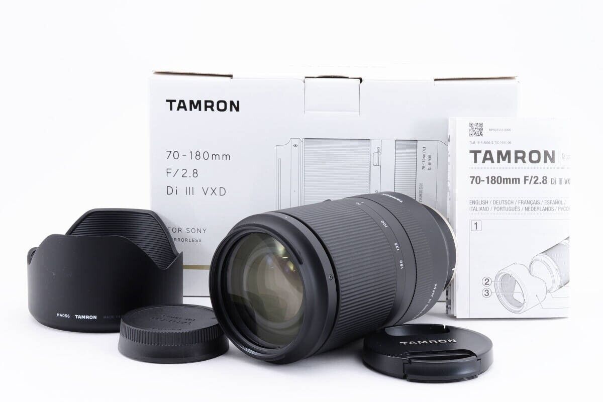 TAMRON 70-180mm F2.8 Di III VXD SONY one item only From TAMRON 70-180mm F2.8 Di III VXD SONY one item only From