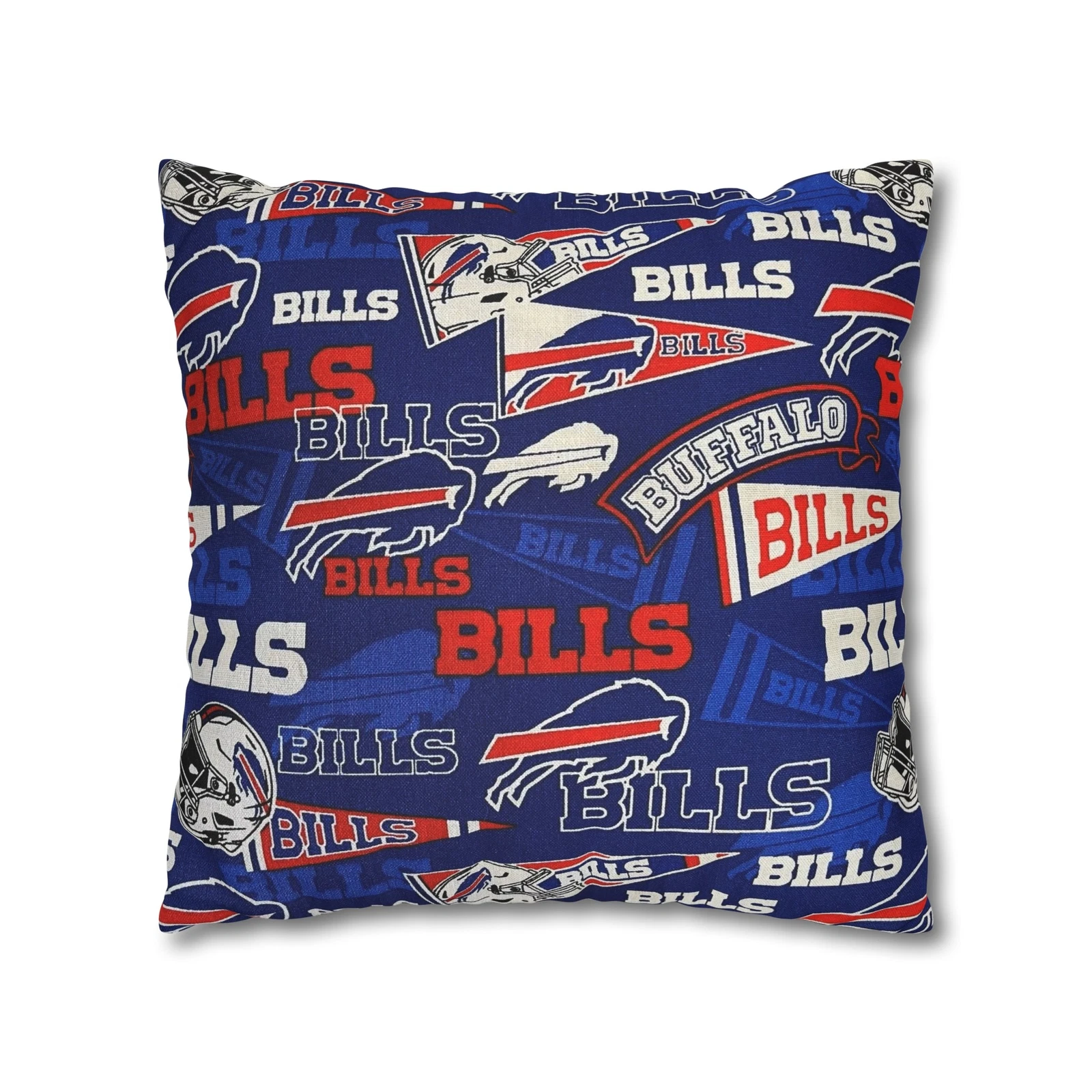 Buffalo Bills Spun Square Throw Pillowcase