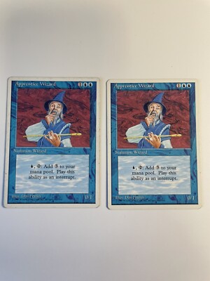 2x Apprentice Wizard Fourth Edition - MP/LP