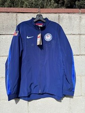 NWT 400 Nike Women's Paris 2024 Team USA Olympic Podium Jacket Blue Sz L