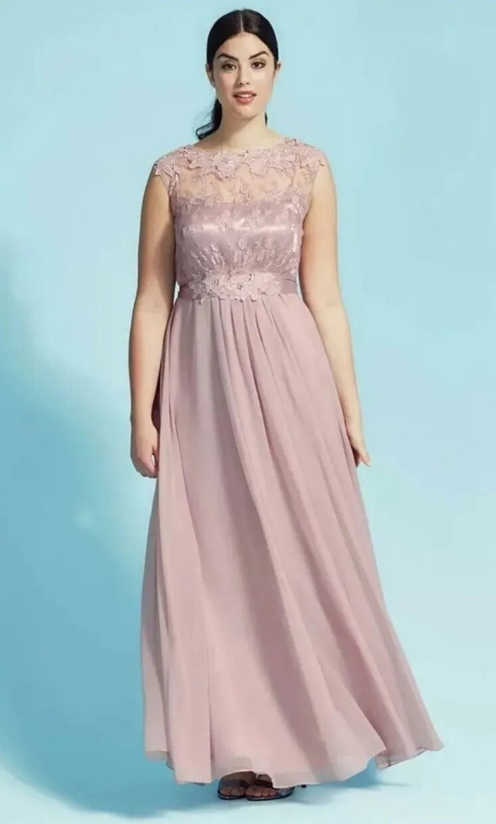 London Curve Blush Pink Multiway Maxi Dress Cheap Plus Size Blush