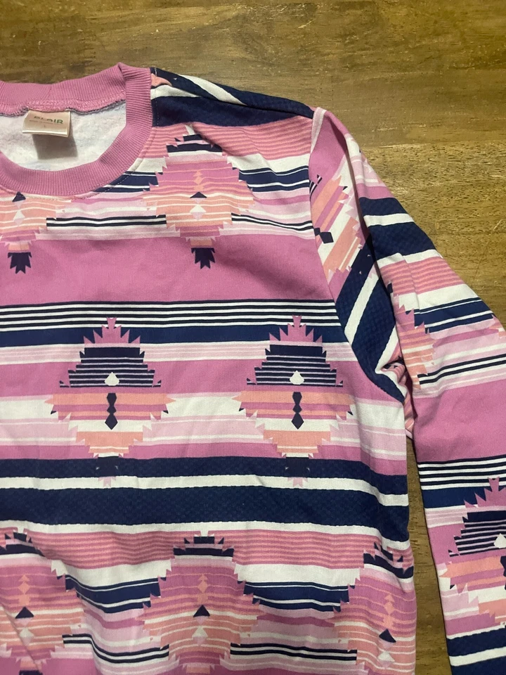 Blair Sweater, Women's Size Large, Pink Blue White, Striped, Pullover - Image 4 of 4