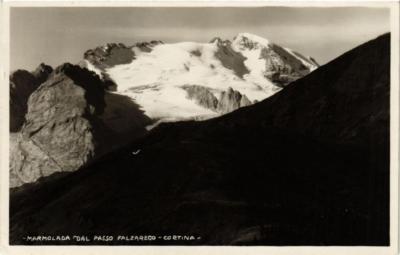 Old postcard AK Marmolada dal Passo Falzarego, Cortina ITALY (544188)