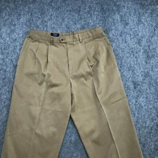Callaway Golf Pants Mens Size 36 x 32 Pro-Spin Cuffed Pleated Front Straight Tan