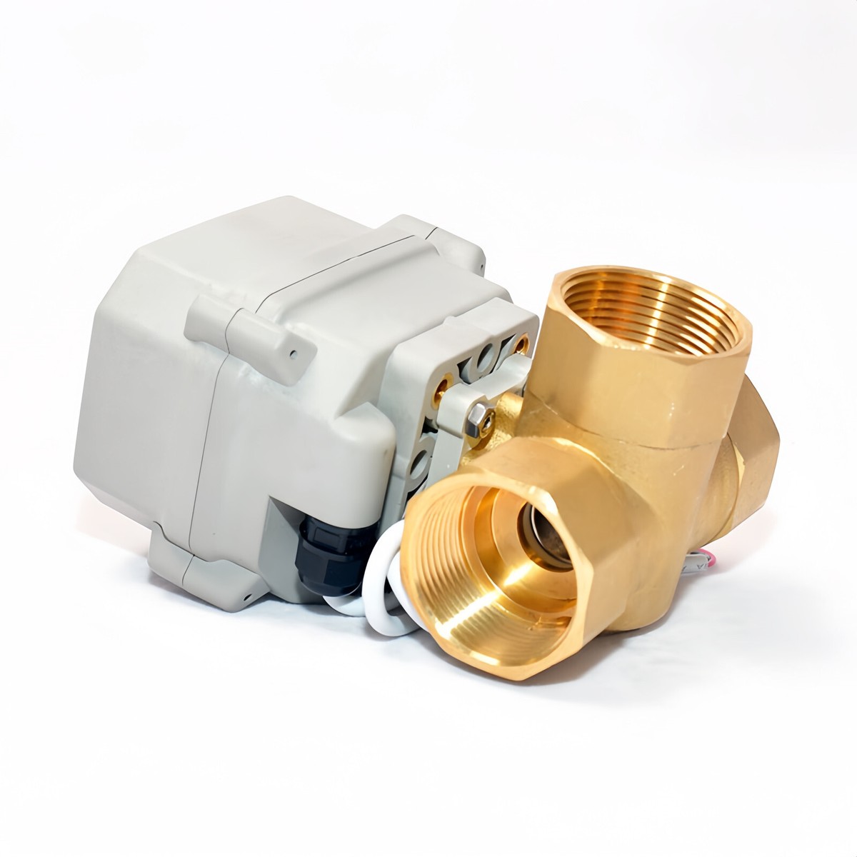 Vanne à Bille Motorisée électrique 3 Pièces - Inox SS304 - DC12-24V - NPT 1/4" à 3"