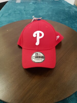 Philadelphia Phillies New Era Mens Red Hat Cap Size Medium Large Logo NWT 