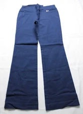 I.N.C Women's Petite Flare Leg Solid Pull On Pants EJ3 Indigo Sea Size 6 NWT