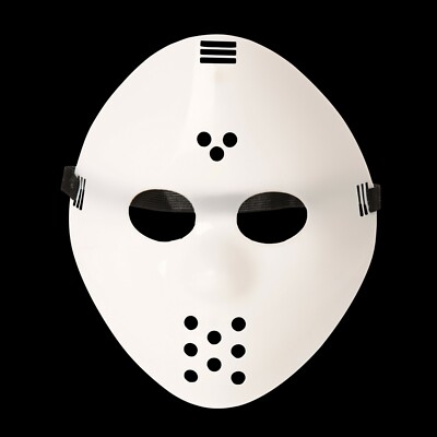 Erwachsene einfache weiße Halloween Stil Hacker Horror Hockey Gesichtsmasken Halloween