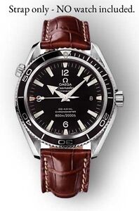 omega brown leather strap