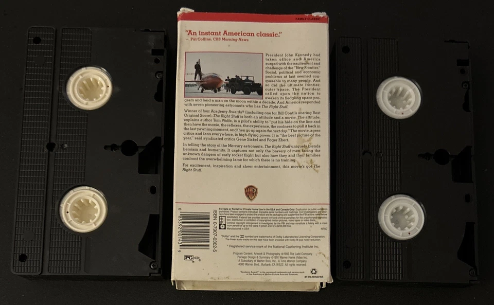 The Right Stuff How The Future Began VHS 2-Tape Set Charles Frank Scott Glenn - Image 2 of 4