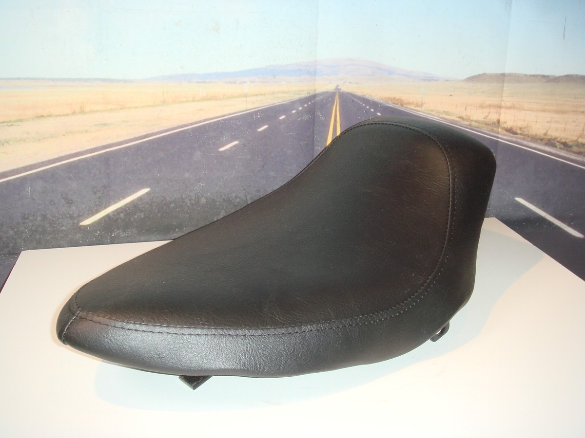 Harley Solo Seat Black Vinyl FX FL Panhead Shovelhead 1965