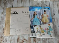Simplicity Project Runway 1171 BB Size 4-8 Kids Girls Sewing Pattern