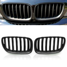 Paar Matt Schwarz Nieren Kühlergrill Grill Für BMW E53 X5 LCI Facelift 2004-2006