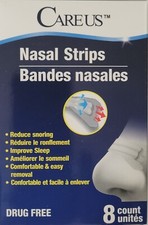 NASAL STRIPS Cold, Allergy  Snore Relief Long Lasting Hold Latex  Drug Free 8