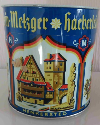 Alte Lebkuchendose Haeberlein-Metzger Nürnberg Lebkuchenfabrik 4