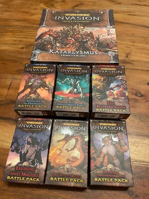 Konvulut Sammelkarten Spiel Invasion deutsch 9 Pattle Packs Plus 1 Erweiterung