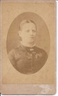 Antique 1860s CDV Photo Pretty Young Woman Girl Crochet Collar Dress Fashion