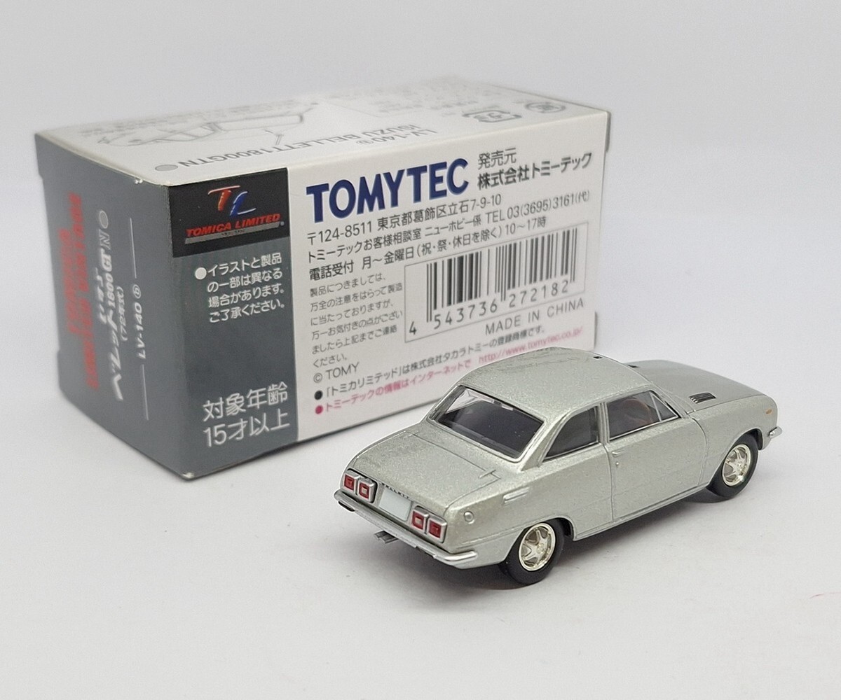 Tomica Limited Vintage NEO LV-140b ISUZU BELLETT 1800 GTN 72' 1/64