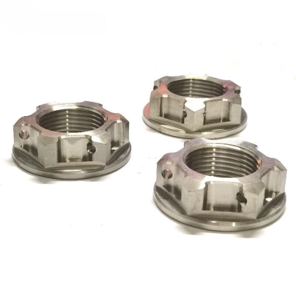 M18 M20 M22 M24x1.5mm Titanium Flange Nuts for Car Motorcycle - Image 2 of 4