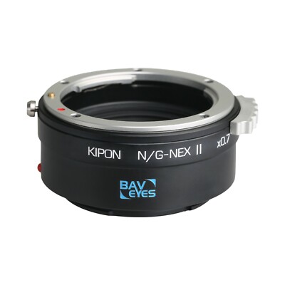 KIPON 0.7x Optical Adapter Focal Reducer Put Nikon G Lens on Sony E Camera NEX
